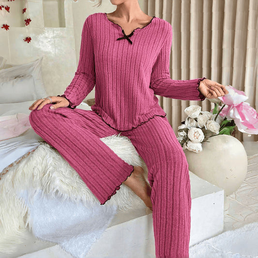 Ribbed Blossom Lounge Set